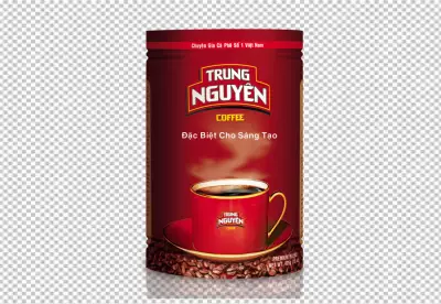 Side view of fresh roasted coffee beans on a glass jar