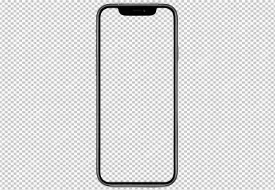 Modern Smartphone with Blank White Screen for Product Mockups and Digital Display image