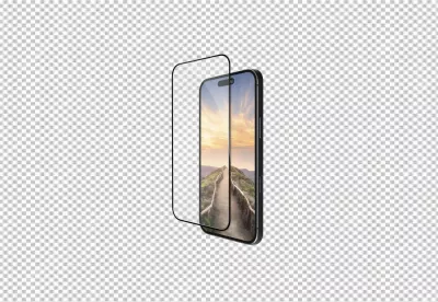 Modern Smartphone with Clear Screen Protector for Enhanced Display Protection image