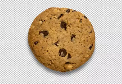 Tasty chocolate chips cookies  top view