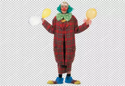 Colorful Clown Juggling Balls transparent background 