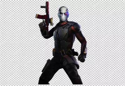 Futuristic Robotic Soldier with a  PNG