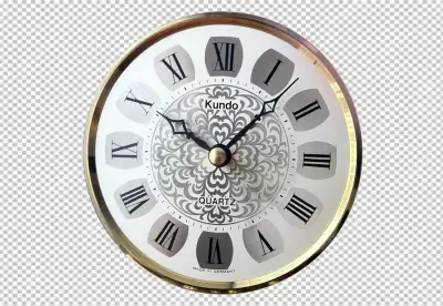 Top view wall clock still life