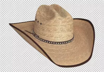 template with a cowboy hat isolated PNG