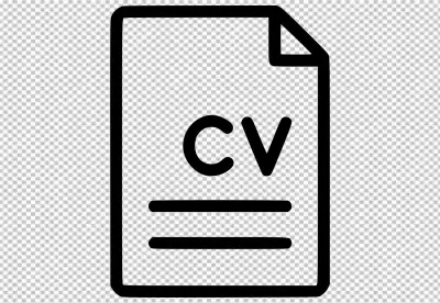 Clean and modern resume portfolio transparent BG PNG