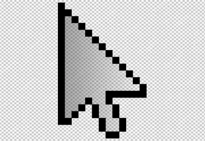 white arrow hand and magnifier non pixel mouse cursor 