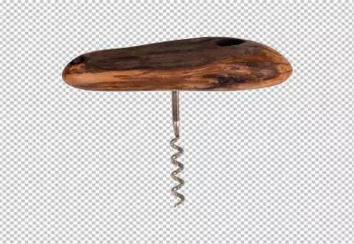wood cork screw transparent PNG