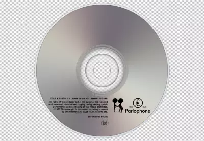 Realistic cd  on transparent background