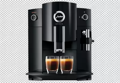 PNG Coffee machine making a perfect cup of coffee