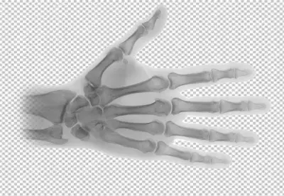 X-ray Image of a Human Hand