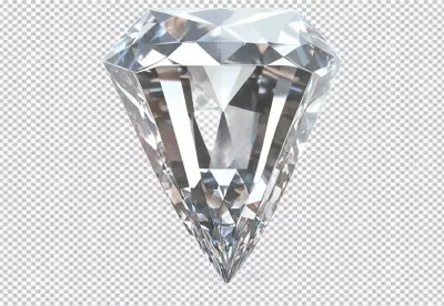 Sparkling Brilliant Cut Diamond Luxury Gemstone Jewel Isolated White Background image
