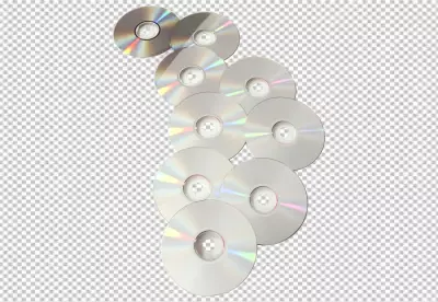 CD Rom isolated on transparent background