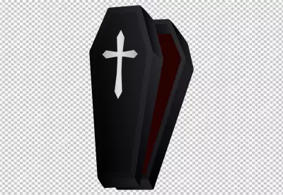 Transparent background coveriro buried a coffin