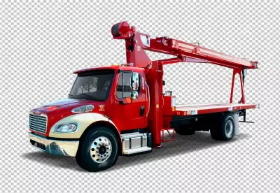  large yellow crane that has the word quot excavator quot on it