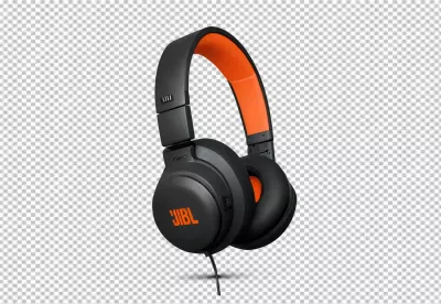 JBL Over-Ear Headphones with Bold Black and Orange Design for Immersive Audio image