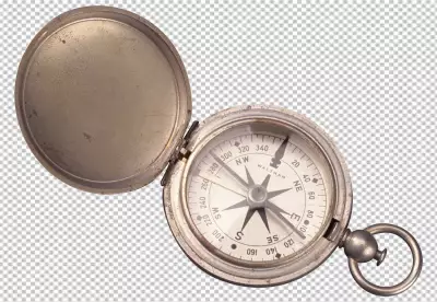erson navigating with a compass png