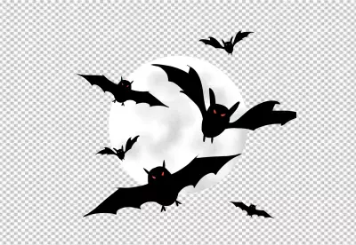 halloween bat and moon january jet black solar terms