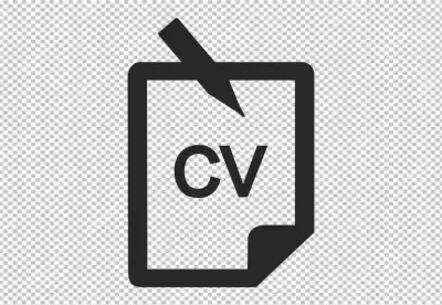  modern resume portfolio or cv template transparent BG