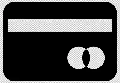 A credit cards and some coins on table surface in the style of piles PNG