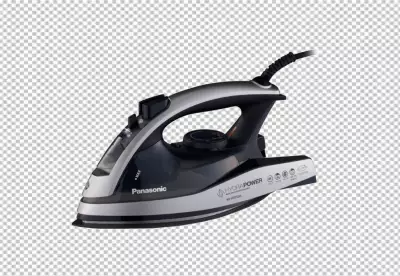 Clothes iron isolated on transparent BG