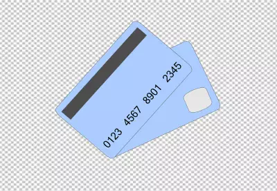 Modern credit card design  transparent BG