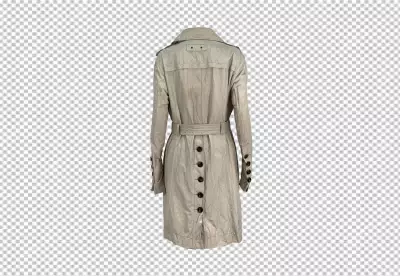 Leady coat back side PNG