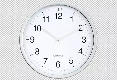 White Round Clock