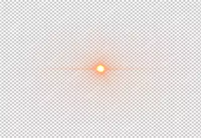 Front Yellow Lens Flare light effects 4