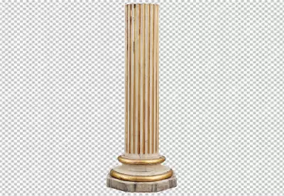 PNG Antique marble pillars set isolated on