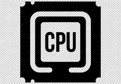 CPU Frame isolated transparent background PNG