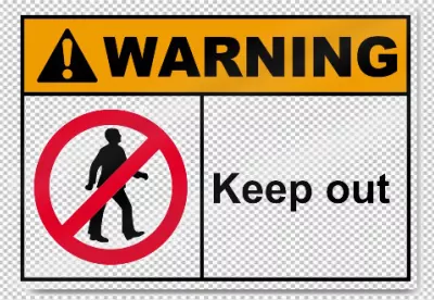 Warning Sign Keep Out No Trespassing Private Property Prohibition