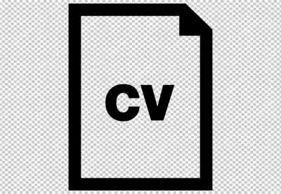 Clean and Modern resume or cv  PNG BG