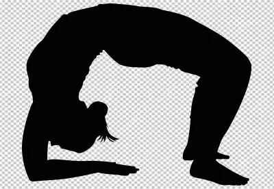 Perfectly captures the woman's pose and physical power