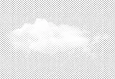 Cloud png isolated on transparent BG