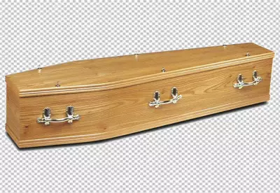 Coffin isolated on transparent background