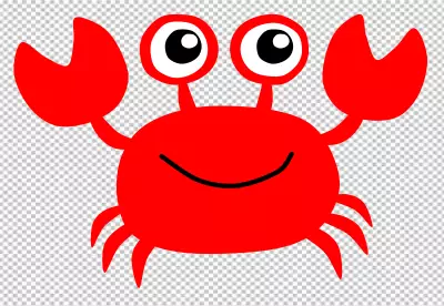 Crab icon transparent background 