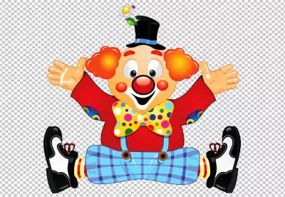 Fun fair sign template with four happy