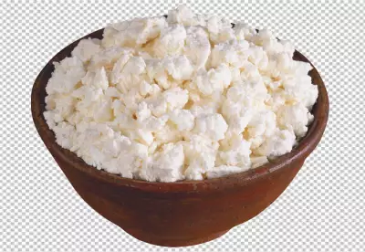  cheese from fresh milk in a bowl.