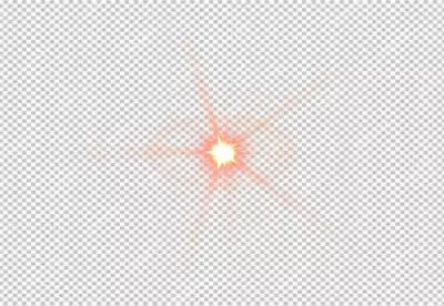 Front Orange Lens Flare light effects