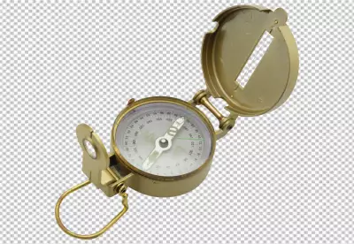 Realistic map compass