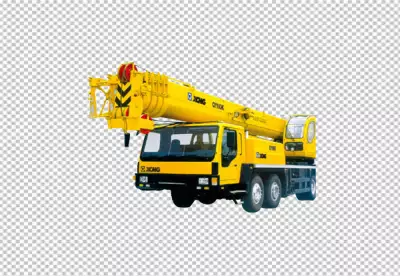 Construction Vehicles Crane transparent BG PNG