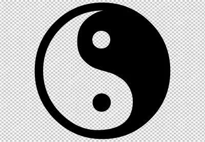 The symbol of harmony balance and interconnected opposites