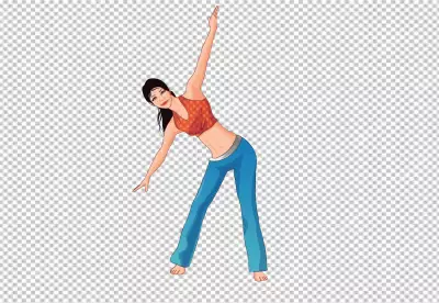 Brilliantly represents the woman’s intense attention and energetic strength