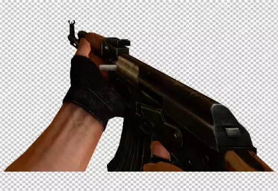 Front view soldier wearing camouflage equipment PNG