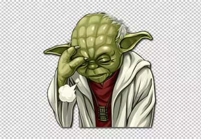 Master Yoda Exasperated PNG Illustration