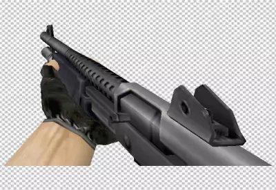 Shotting gun transparent background 