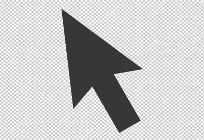 Black and white arrow hand and magnifier non pixel mouse cursor 