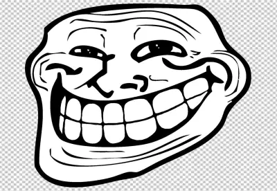 Ha Ha Ha Trollface Internet Troll Rage Comic, Frustrated Troll Face