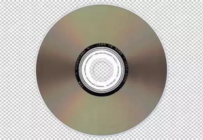 Realistic cd transparent background