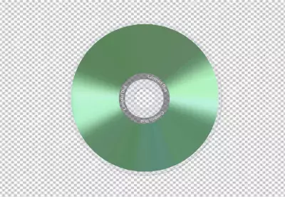 Compact Disc with white cover isolated transparent PNG